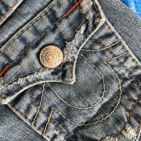 True Religion Girl’s Extreme Flare Boot Cut Jeans Size 8 y2k - Picture 11 of 14